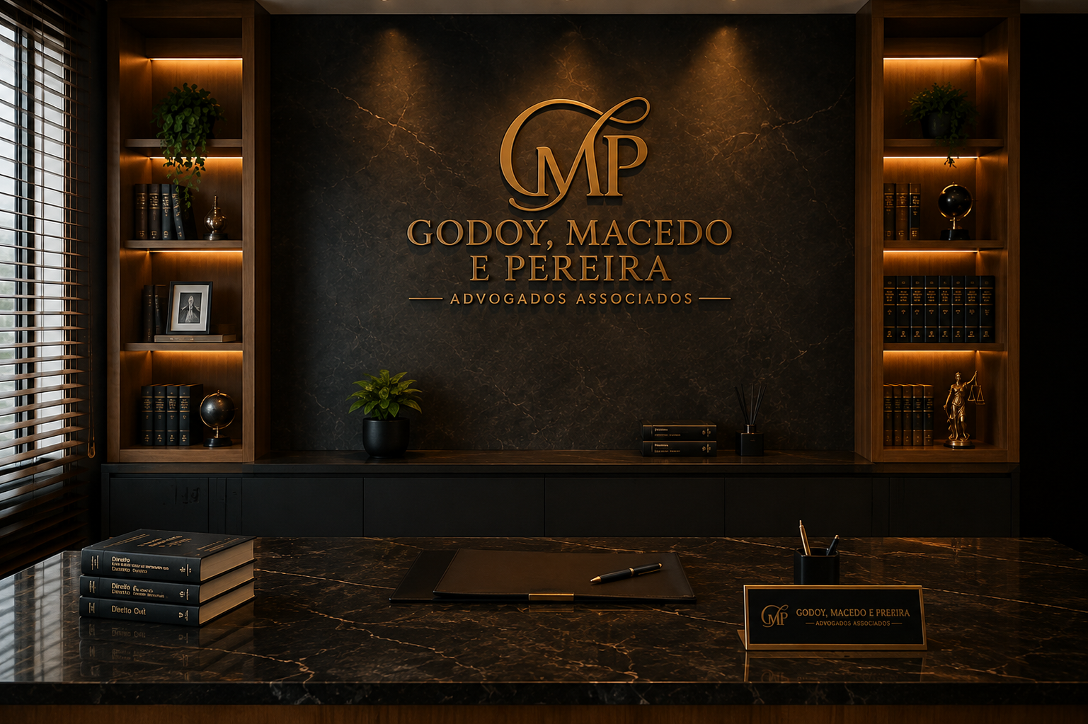 Interior do escritório Macedo, Pereira e Godoy Advogados Associados